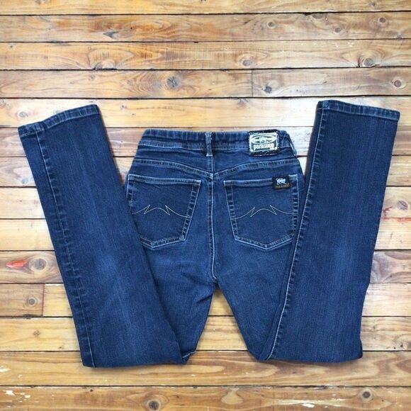 VINTAGE Parasuco Extreme fit blue jeans cotton stretch denim high rise size 2 - Picture 5 of 12